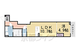 Velledore6803 1LDKの間取図画像