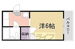 リブ・ライブ山科 1Kの間取図画像