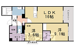 グランドール伏見桃山 2階