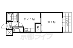 ビレイユ真英deux 1DKの間取図画像