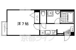 シャーメゾン和 1Kの間取図画像