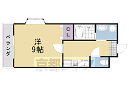グレース離宮 1Kの間取図画像