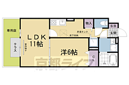 ヴィラグレイス 1LDKの間取図画像
