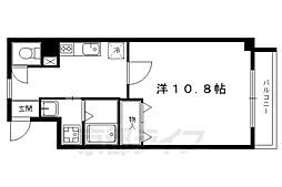 アクアリヴィエール 1Kの間取図画像
