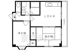 緑の森 2LDKの間取図画像