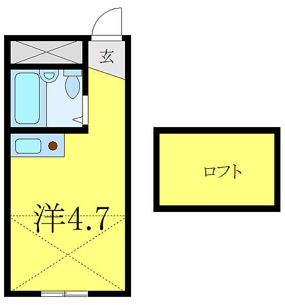 ベルビー小豆沢 102｜東京都板橋区小豆沢4丁目(賃貸アパート1R・1階・11.70㎡)の写真 その2