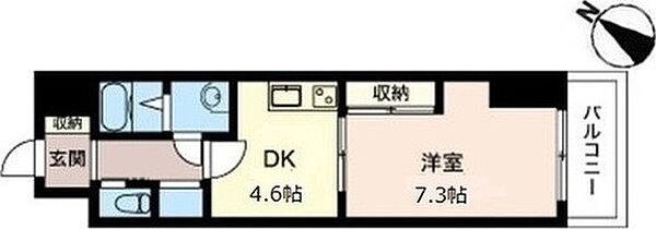 オーキッドレジデンス板橋 308｜東京都板橋区板橋2丁目(賃貸マンション1DK・3階・31.54㎡)の写真 その2