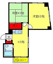 春原ビル 502 ｜ 東京都北区豊島2丁目8-8（賃貸マンション2K・5階・35.00㎡） その2