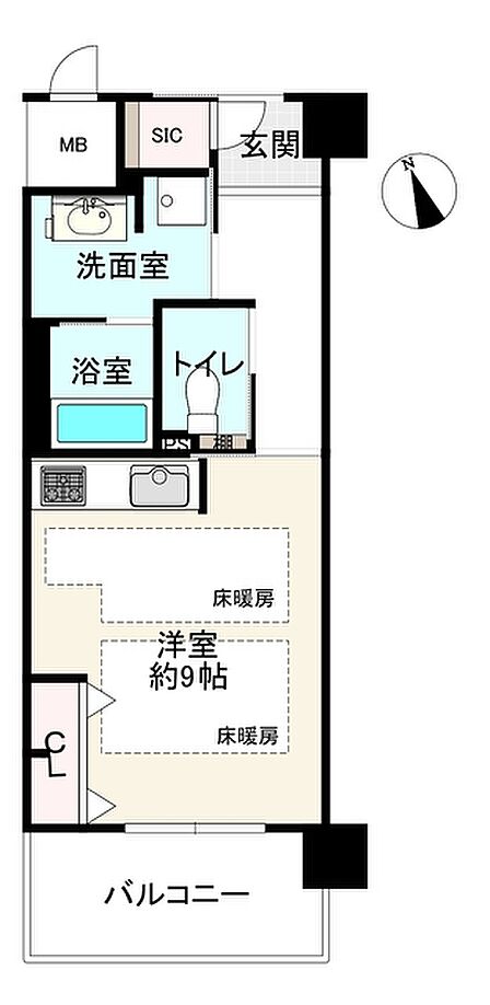 1R 間取り