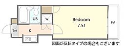 ピアメゾン品川 1Kの間取図画像