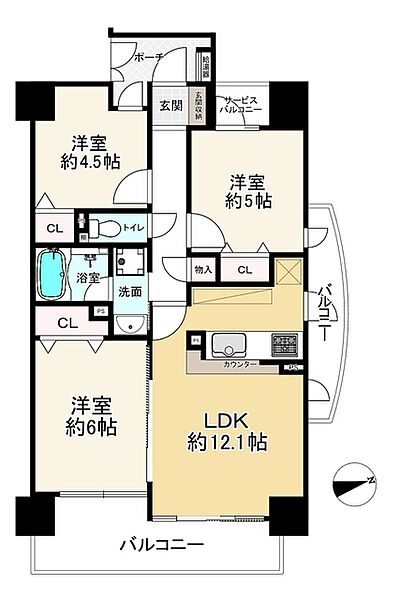 間取りを拡大表示
