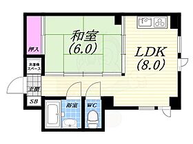 メゾン香枦園  ｜ 兵庫県西宮市松下町（賃貸マンション1LDK・1階・39.45㎡） その2