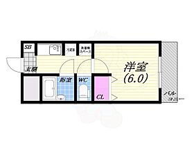 ステラハウス23  ｜ 兵庫県西宮市南越木岩町（賃貸マンション1K・2階・22.40㎡） その2