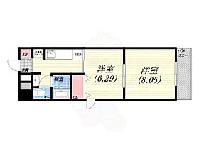 エクセランス西宮  ｜ 兵庫県西宮市染殿町（賃貸マンション2K・6階・39.23㎡） その2