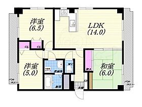 エクセレント甲子園10番館  ｜ 兵庫県西宮市甲子園砂田町（賃貸マンション3LDK・3階・67.55㎡） その2