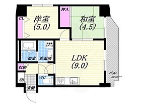 ブリックブロック  ｜ 兵庫県芦屋市西山町（賃貸マンション2LDK・2階・51.40㎡） その2