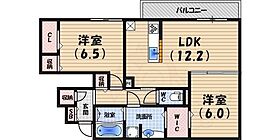 兵庫県芦屋市大原町（賃貸マンション2LDK・1階・63.02㎡） その2