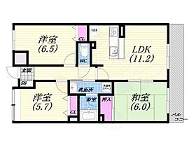 兵庫県芦屋市大原町（賃貸マンション3LDK・2階・62.93㎡） その2