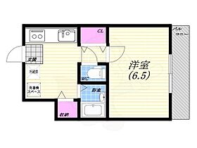 ドミトリー高木2  ｜ 兵庫県西宮市今津水波町（賃貸マンション1K・3階・23.00㎡） その2