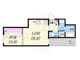 NOY　NISHINOMIYA  ｜ 兵庫県西宮市久保町（賃貸アパート1LDK・1階・29.03㎡） その2