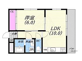 兵庫県西宮市北名次町（賃貸マンション1LDK・3階・39.74㎡） その2