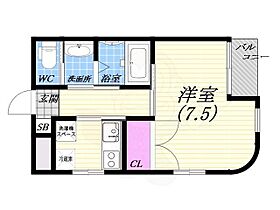 アムール親王塚  ｜ 兵庫県芦屋市親王塚町（賃貸マンション1K・4階・27.66㎡） その2