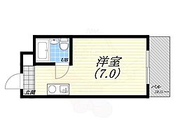 メゾン・ド・アヴニール 1Kの間取図画像