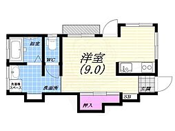 City宮水 ワンルームの間取図画像