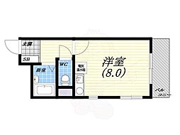 メゾンド・リアン ワンルームの間取図画像