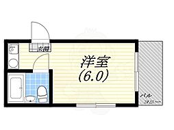 サンコーポユウ・3 1Kの間取図画像