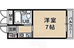 ジョイフル香枦園 ワンルームの間取図画像