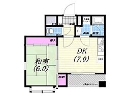 ソロモンテ 1DKの間取図画像