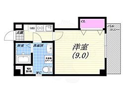 FORUM-西宮・平松町 1Kの間取図画像