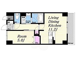 COMFORIA西宮 1LDKの間取図画像