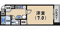 グランドコート 1Kの間取図画像