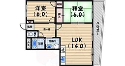 アルカサル愛希 2LDKの間取図画像