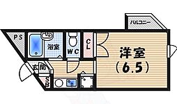NEOD夙川 1Kの間取図画像