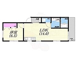 春日プラーザ 1LDKの間取図画像