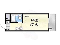 メゾン・ド・アヴニール 1Kの間取図画像