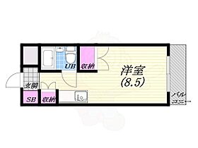 兵庫県西宮市松風町（賃貸マンション1R・3階・18.70㎡） その2