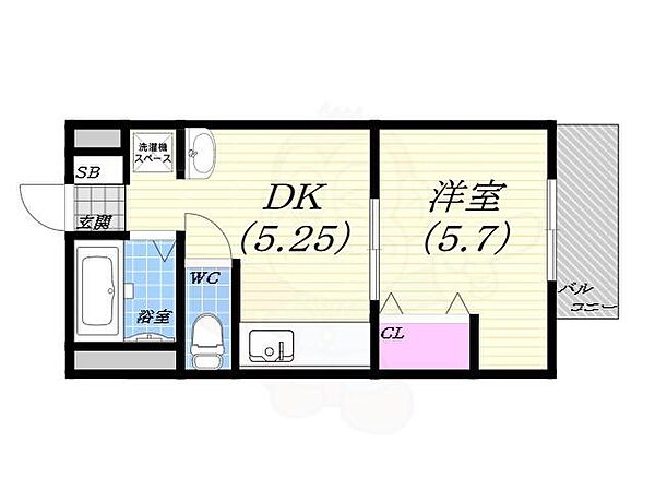 S・Iハイツ西宮 ｜兵庫県西宮市産所町(賃貸マンション1DK・1階・25.00㎡)の写真 その2