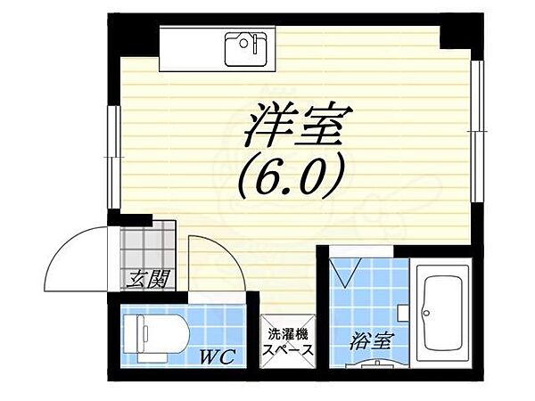 司マンション ｜兵庫県西宮市今津水波町(賃貸マンション1K・3階・18.27㎡)の写真 その2