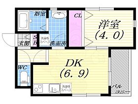 Pista武庫川  ｜ 兵庫県西宮市笠屋町（賃貸アパート1DK・2階・29.20㎡） その2