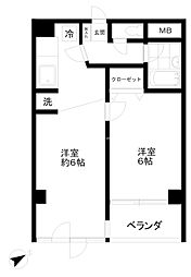 吉祥寺まるともビル 1LDKの間取図画像