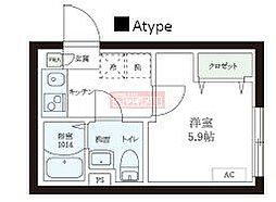 レピュア本郷レジデンス 1Kの間取図画像