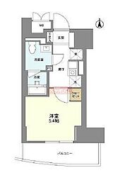 アルモニーお茶の水 ワンルームの間取図画像