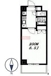 OLIO東神田 1Kの間取図画像