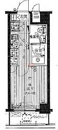 プレール・ドゥーク文京茗荷谷 1Kの間取図画像