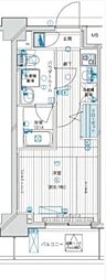 メインステージ白山2 1Kの間取図画像