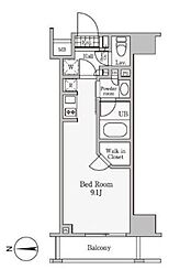 レジディア御茶ノ水3 ワンルームの間取図画像